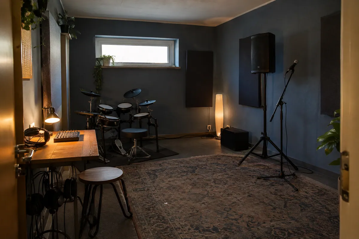 Leisetreter, rehearsal room in Berlin