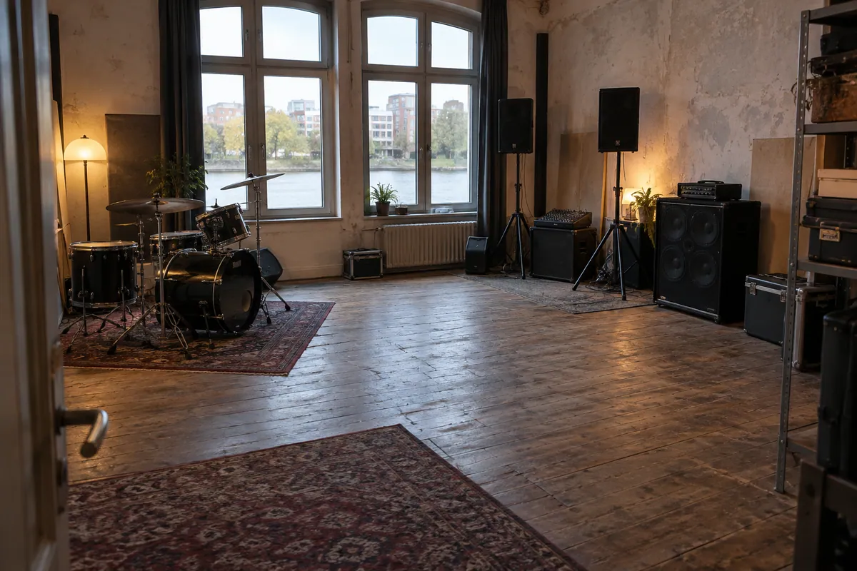 Uferklang, rehearsal room in Berlin