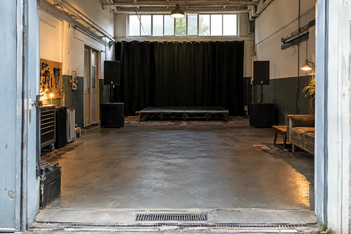 Werkhalle Takt, rehearsal room in Berlin